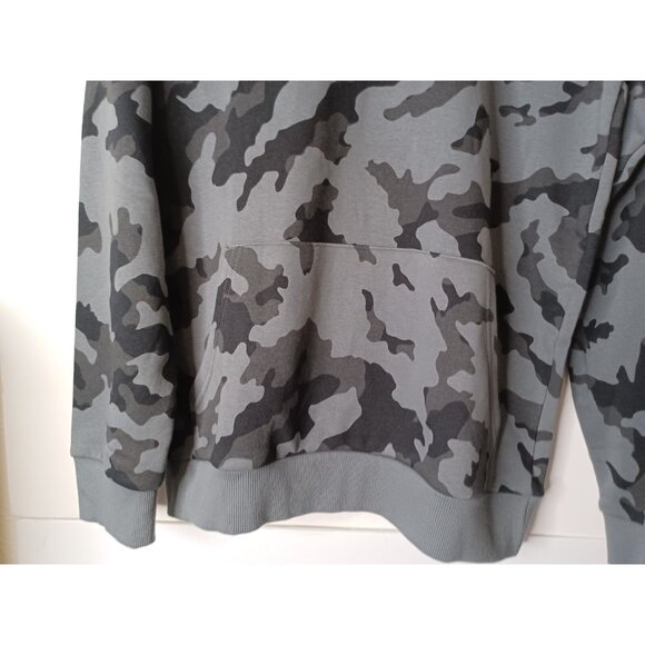 Under Armour Cold Gear Camo Hoodie Sweatshirt Black Gray Youth Boys Size XL - Picture 2 of 7